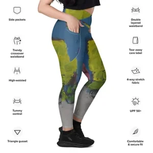 Crossover leggings with pockets - Baby Cart