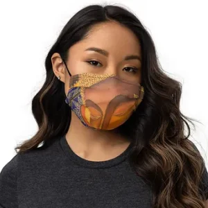 Premium face mask - Meditating Buddha