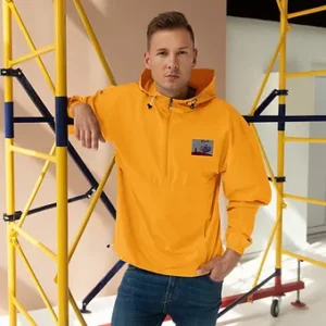 Embroidered Champion Packable Jacket - Banana and Chips