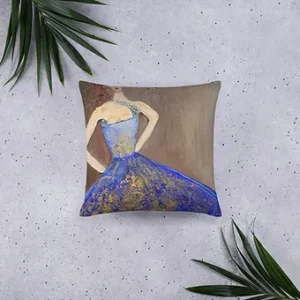 Basic Pillow - Blue Ballerina