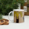 White glossy mug - Banana and Chips