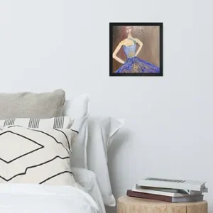 Framed poster - Blue Ballerina