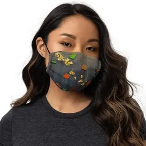 Premium face mask - Being square II