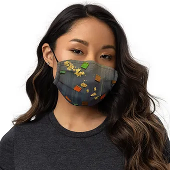 Premium face mask - Being square II
