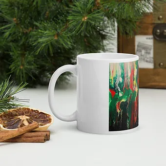 White glossy mug - Bloody Night