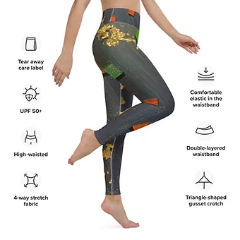 Yoga Leggings - Being square II