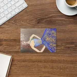 Greeting card - Blue Ballerina